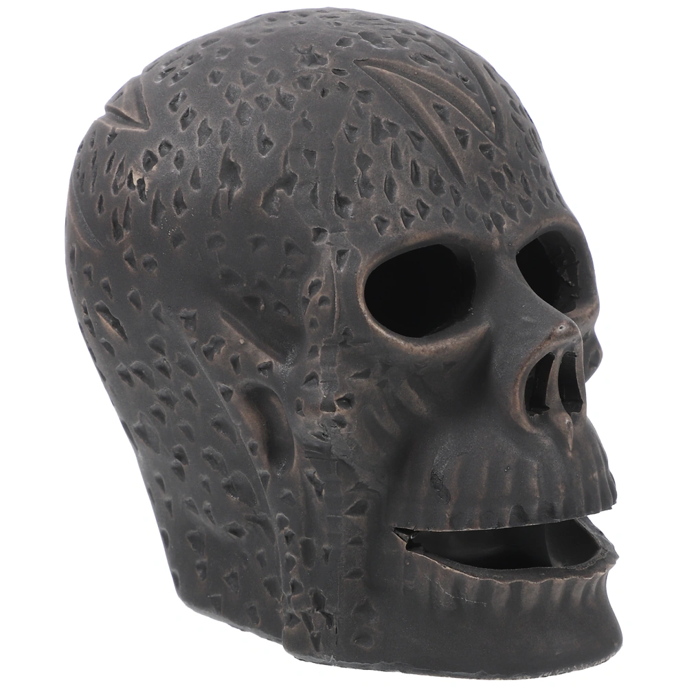 Skeleton Head Halloween Ornament Trick Prop Skull Model Halloween Fireplace Skull Decor