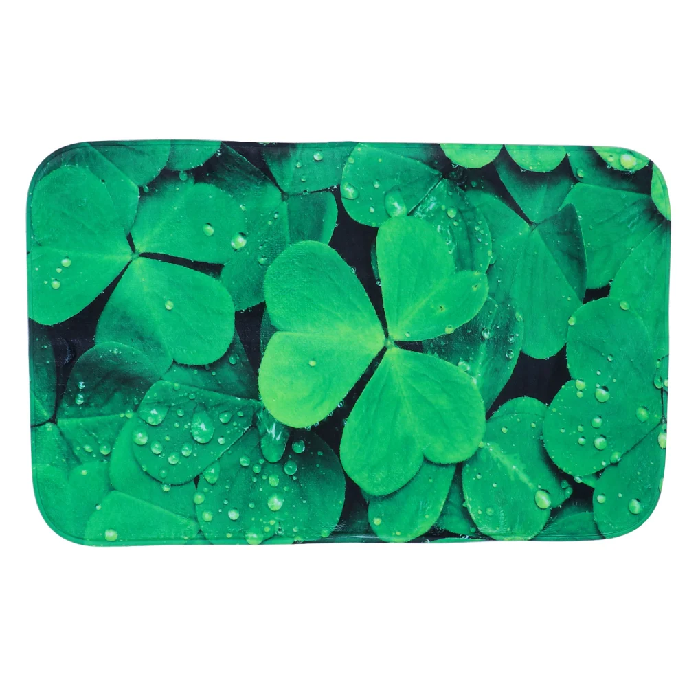 1pc St. Patrick's Day Floor Pad Water Absorption Non-Skid Bathroom Floor Mat