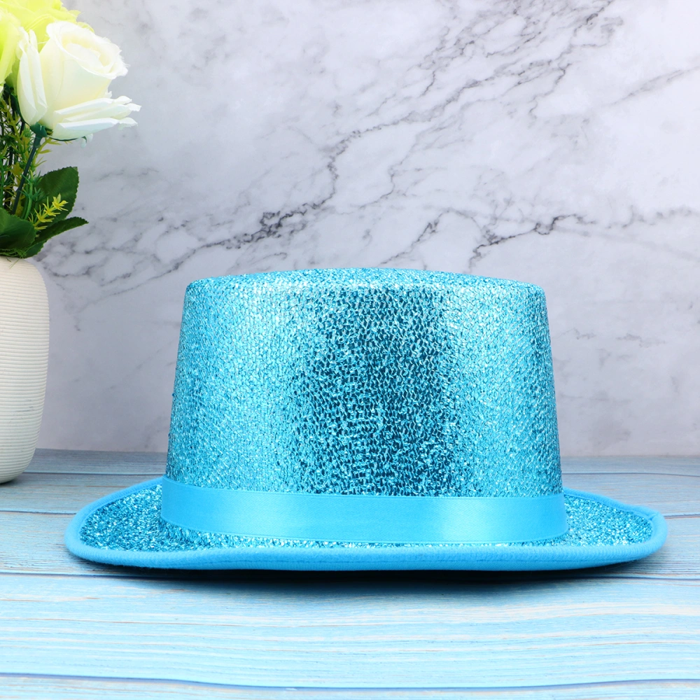 Performance Glitter Hat Party Cosplay Magician Party Supllies Creative Hat (Blue)