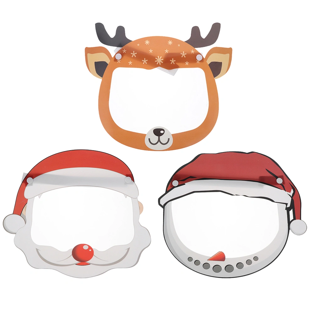 3Pcs Christmas Children Masks Anti-fog Eye Protection Masks (Assorted Color)