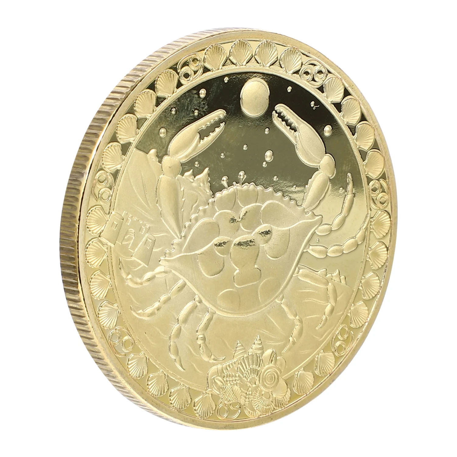 1Pc Constellation Commemorative Coin Cancer Collection Coin Iron Collection Coin