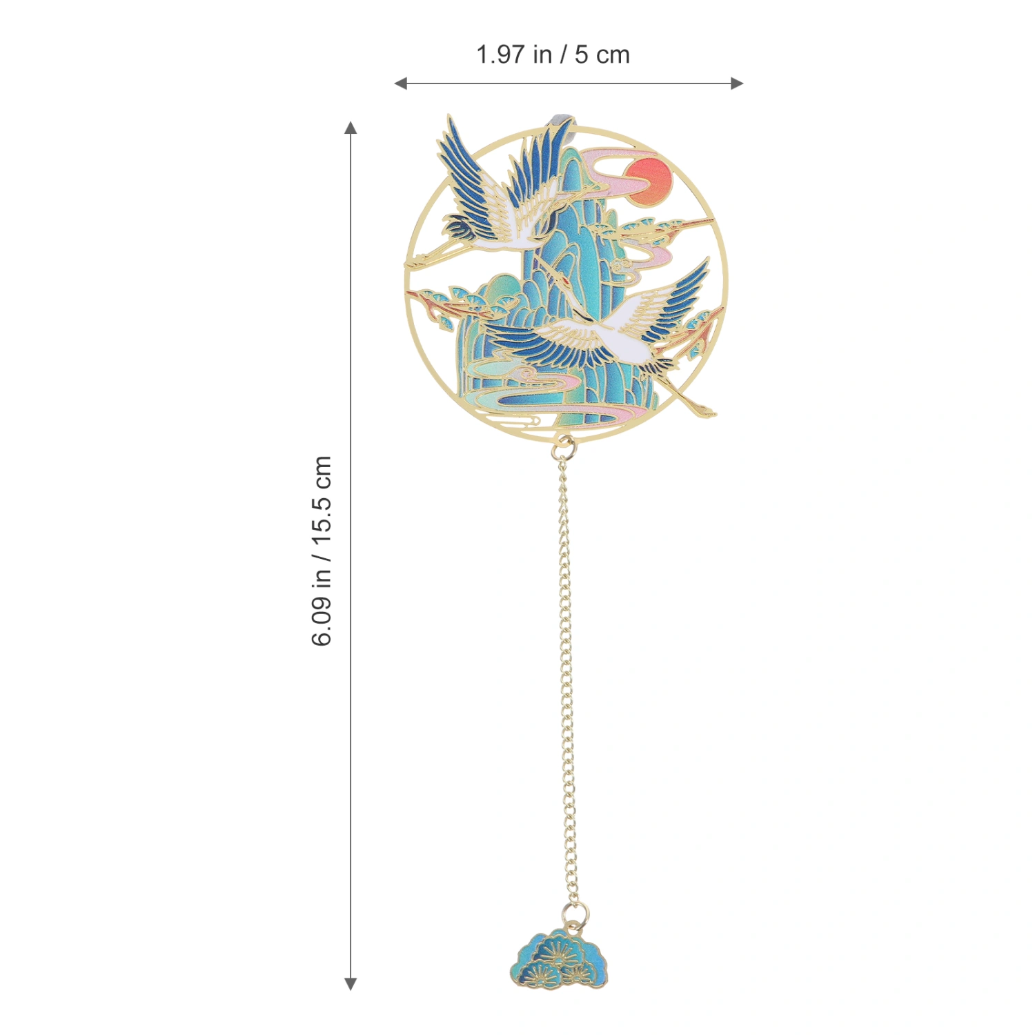 Creative Bookmark with Pendant Exquisite Decorative Bookmark Page Marker