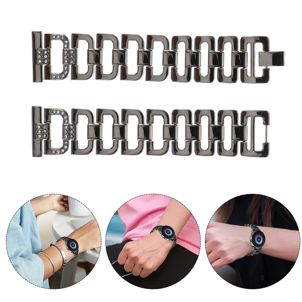 Exquisite Wristband Replacement Band Zinc Alloy Women Men Watch Bracelets Band