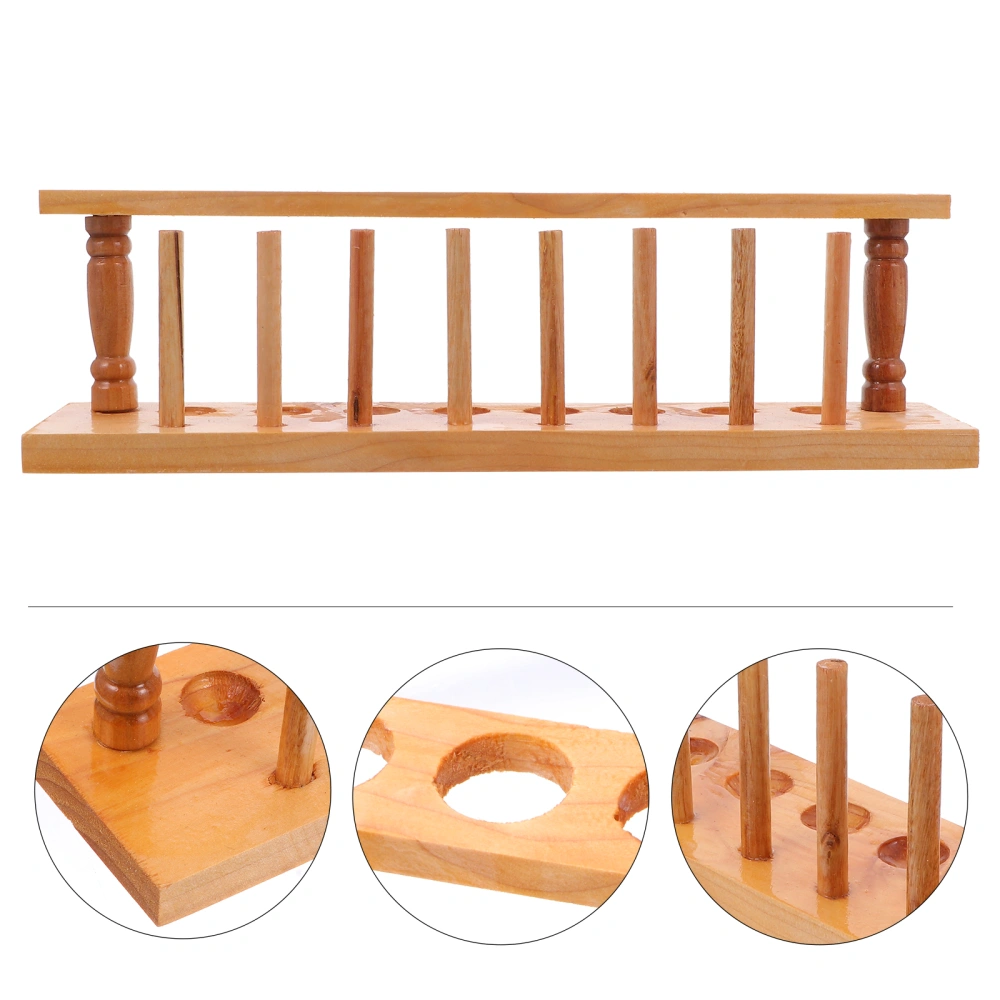 Wood Test Tube Rack Laboratory Test tube Stand Useful Test Tube Organizer