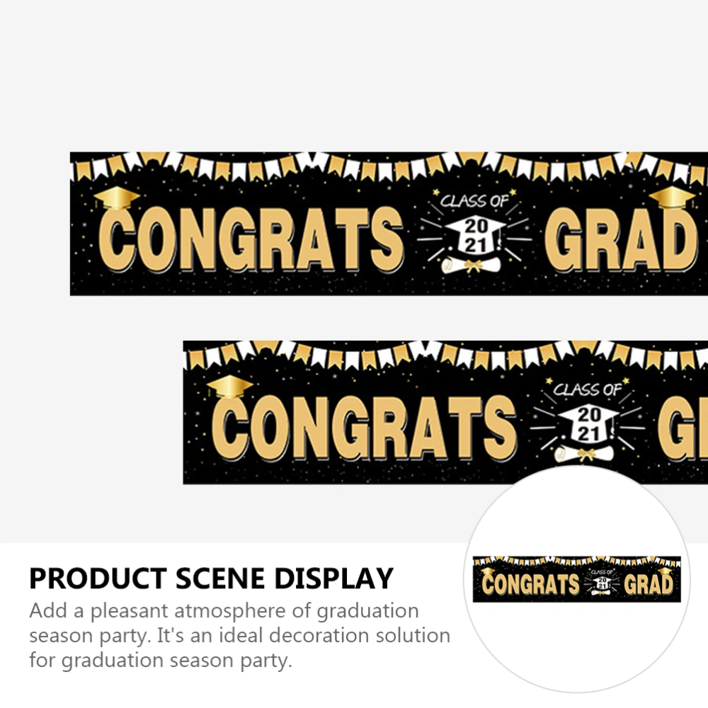 Class of 2021 Graduation Banner Graduate Party Celebration Decor Banner