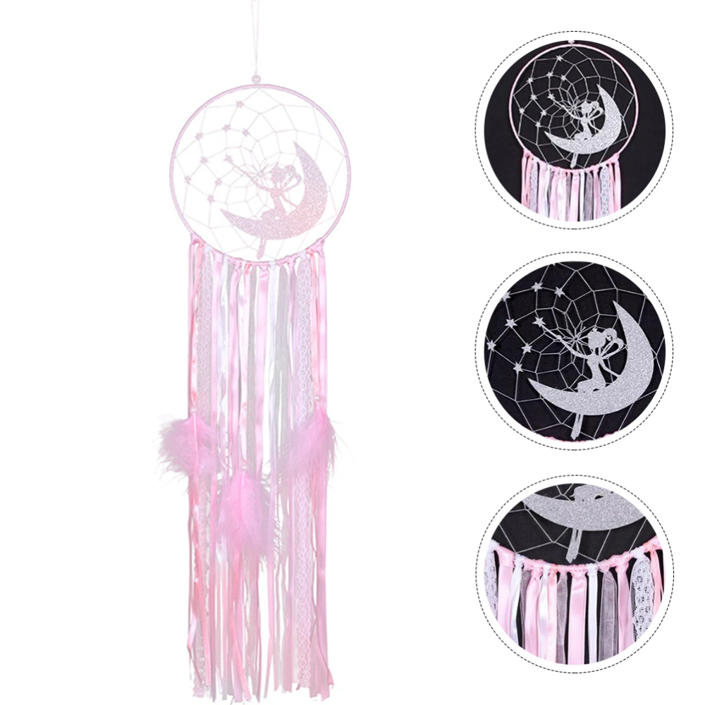 1pc Feather Polyester Dream Catcher Wall Hanging Pendant Home Decoration