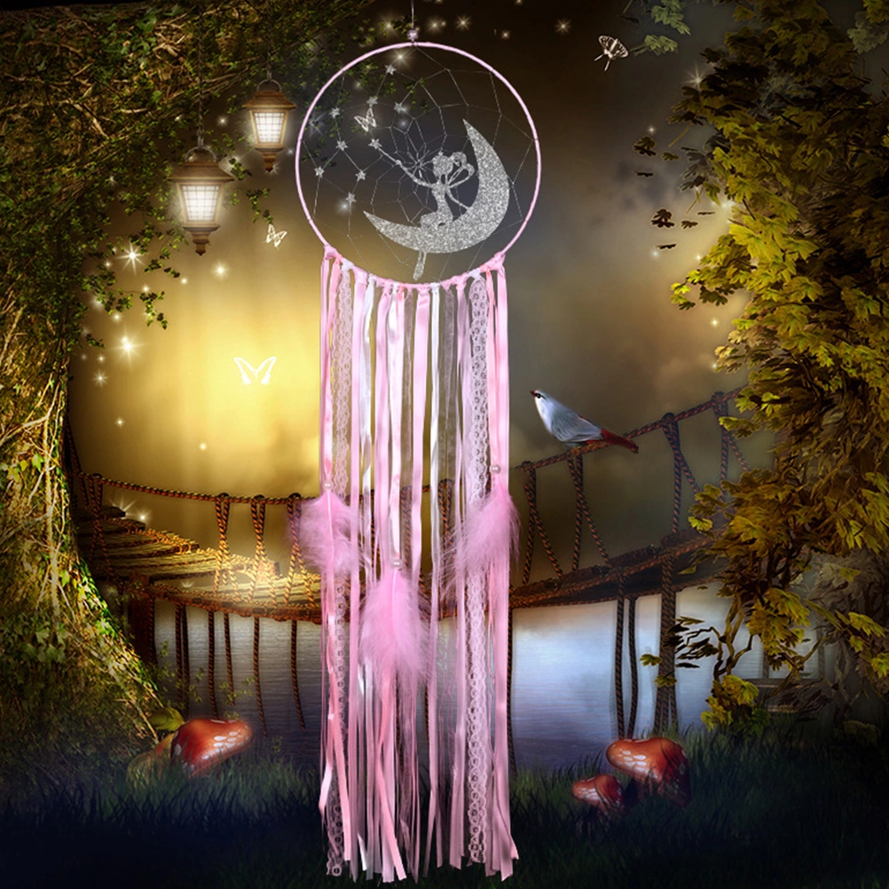 1pc Feather Polyester Dream Catcher Wall Hanging Pendant Home Decoration