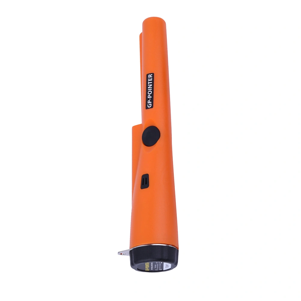 1Pc Professional Portable Metal Pinpointing Detector Handheld Metal Pinpointer Gold Hunter without Battery (Orange)