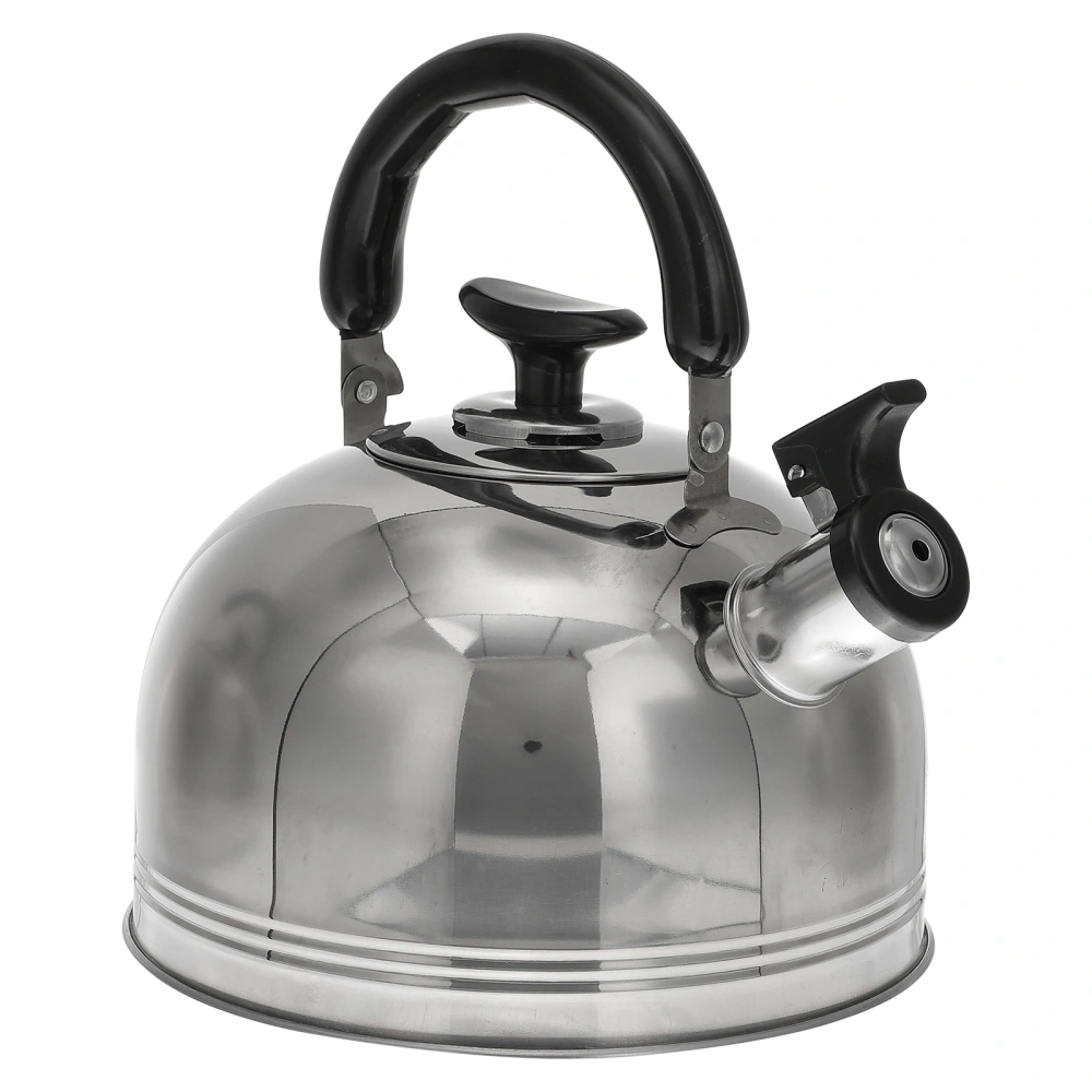 1Pc 3L Stainless Steel Kettle Practical Home Whistling Kettle with Handle