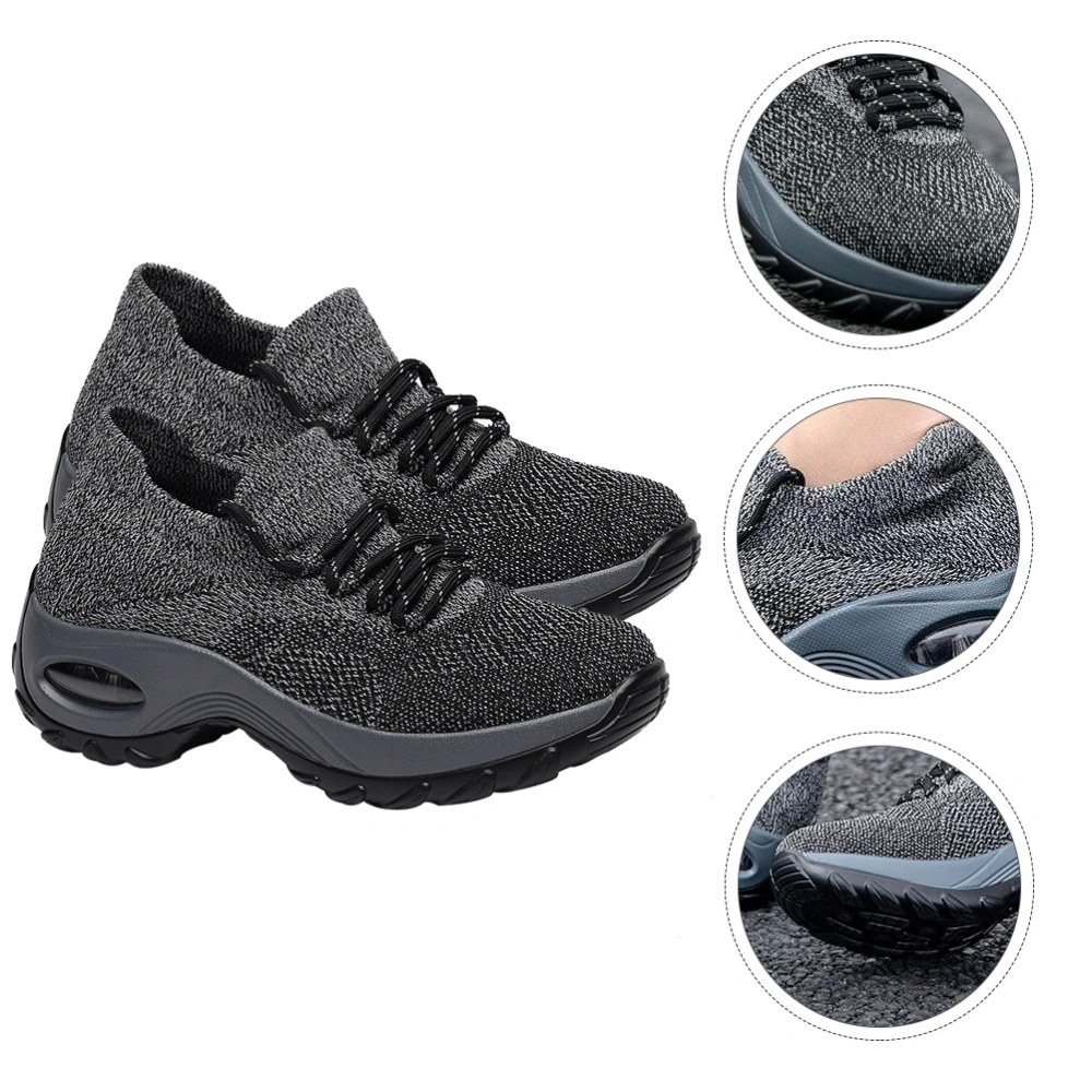 1 Pair Thick Sole Shoes Unique Shoes Practical Shoes Women Sneakers