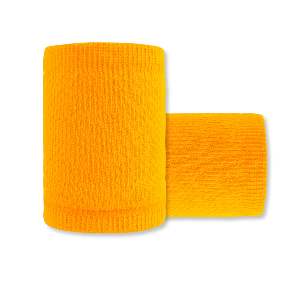 1 Pair Sports Compression Protective Wristband Exercise Wrist Brace Wrist Cuff Breathable Wrist Support (Orange)