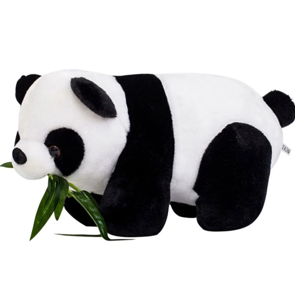 1Pc Lovely Panda Plush Toy Exquisite Adorable Panda Groveling Design Doll Toy Household Plush Stuffed Adornment (15cm)