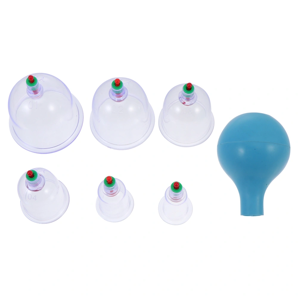 1 Set Cup Rubber Cupping Ball Kit Simple Household Vacuum Cupping Device Set