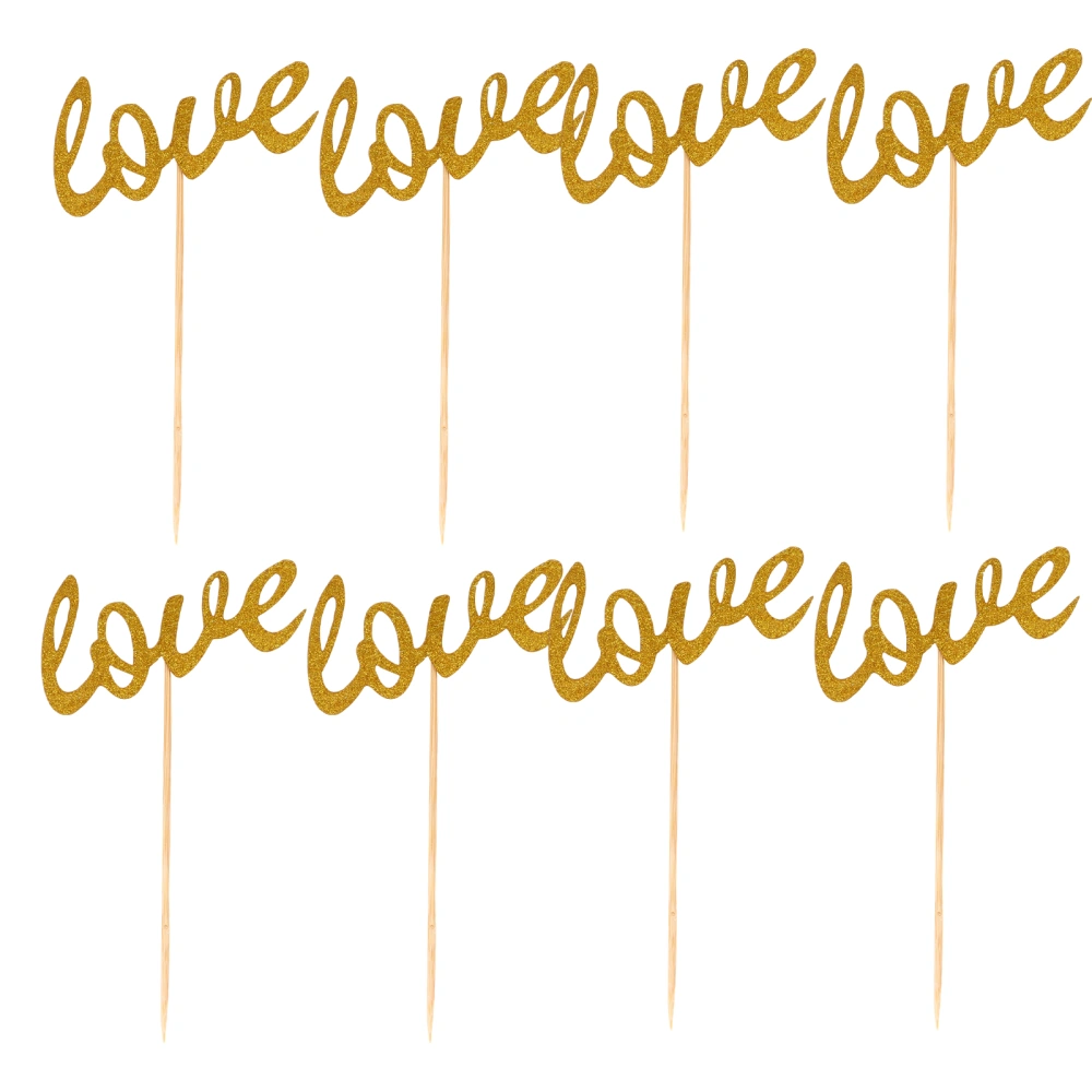 30pcs Wedding Party Love Dessert Cake Insert Creative Wedding Cake Topper