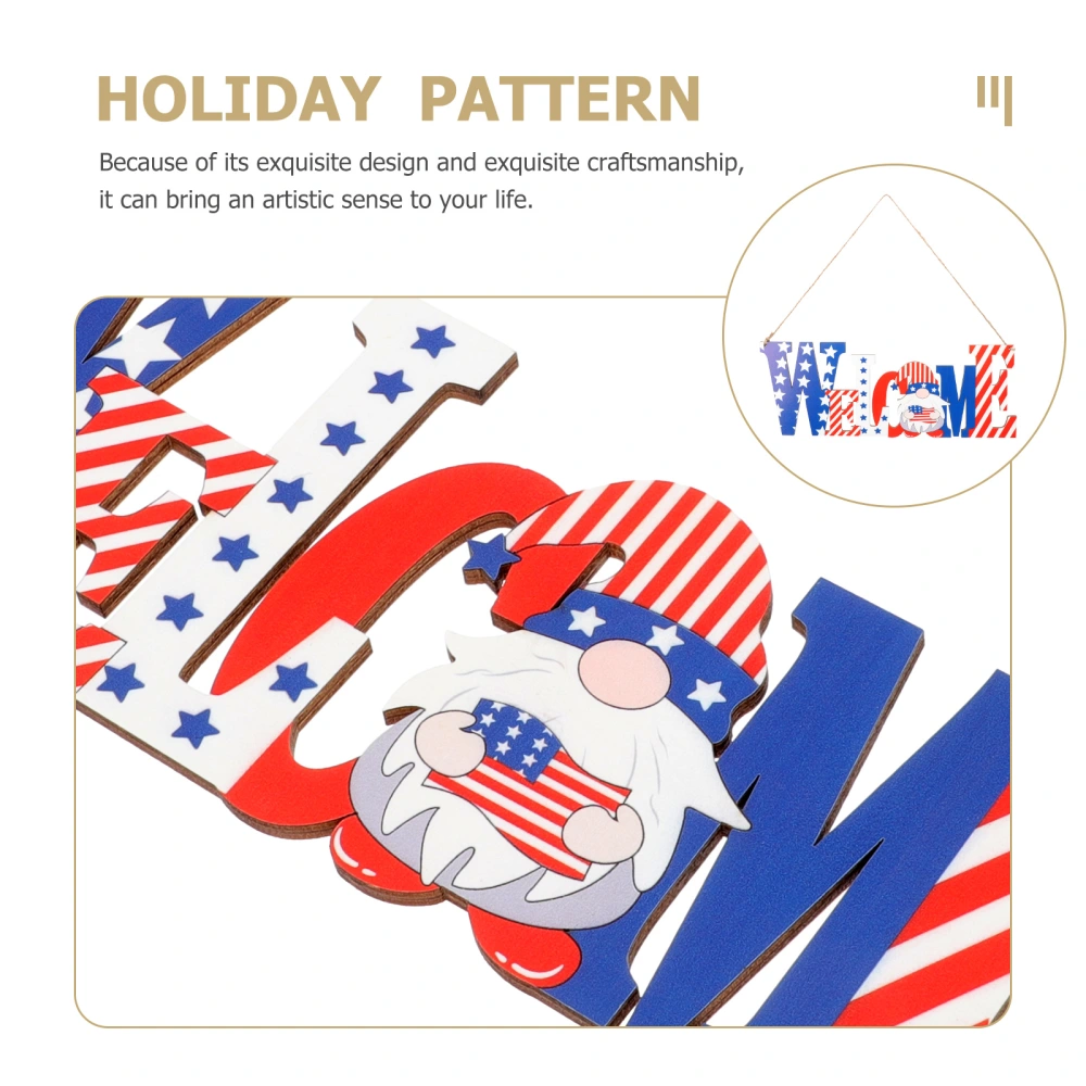 Independence Day Ornament Lovely Letter Adorn Decorations for Home Store