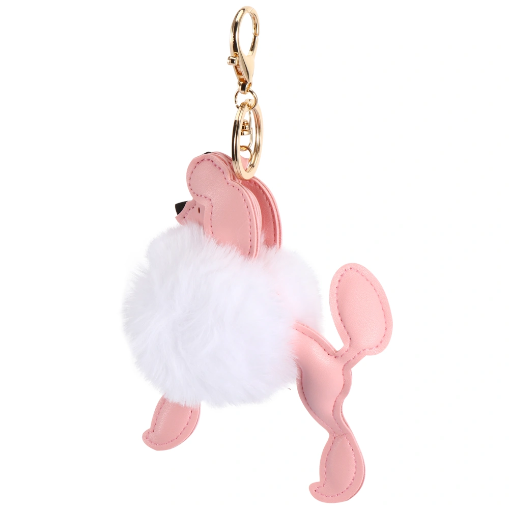 1Pc Cartoon Plush Keychains Lovely Dog Shape Pendant Bag Lovely Key Hanging