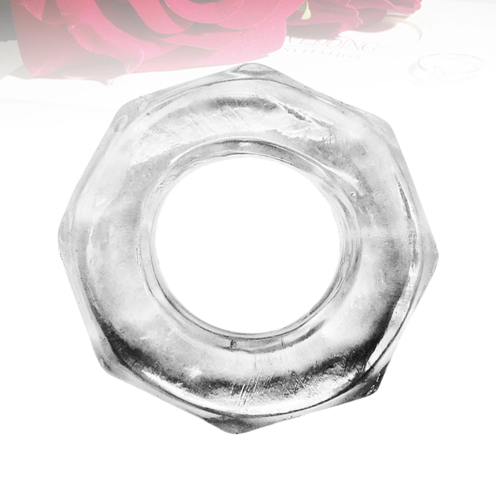 Adults Silicone Penis Rings Thicken Locking Sperms Rings Prolonging Climax Sex Toys for Couples Men Males (White, Style D)