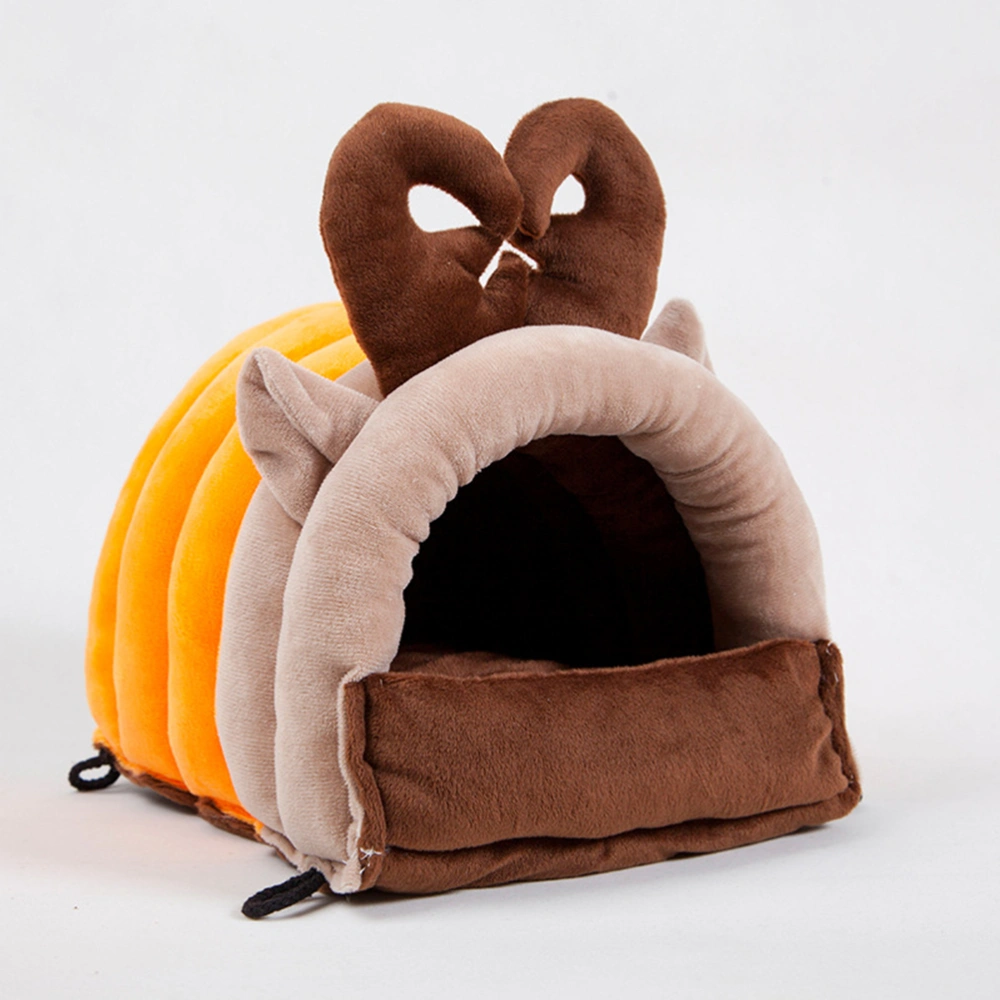 Adorable Elk Shaoed Cotton Nest Winter Warm Pet House for Rabbit Guinea Pig Chinchilla Squirrel (Size M)