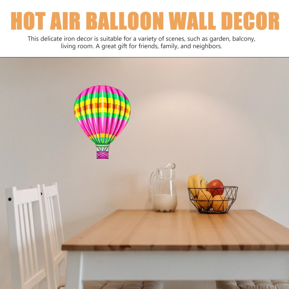 Hanging Hot Air Balloon Iron Decoration Colours Hot Air Balloon Wall Hanging Decor