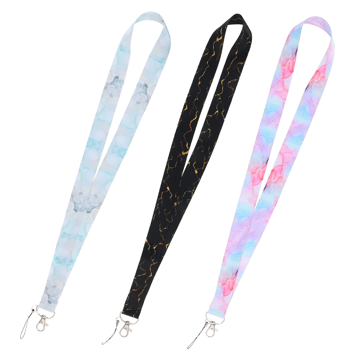 3Pcs Key Chain Wrist Straps Mobile Phone Hanging Ropes Anti-lost Phone Lanyards