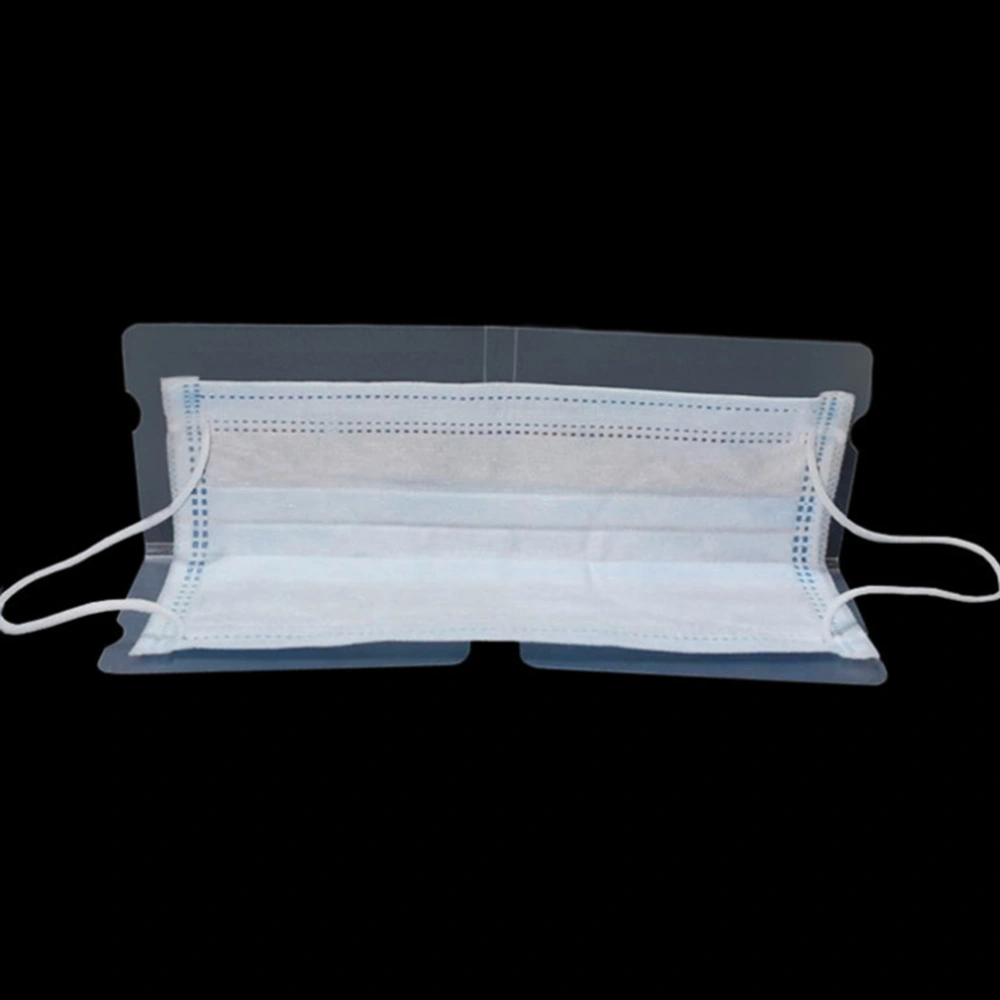 10Pcs Portable Mask Storage Case Mask Clip Plastic Dustproof Mouth-muffle Holder Temporary Folder (Transparent)