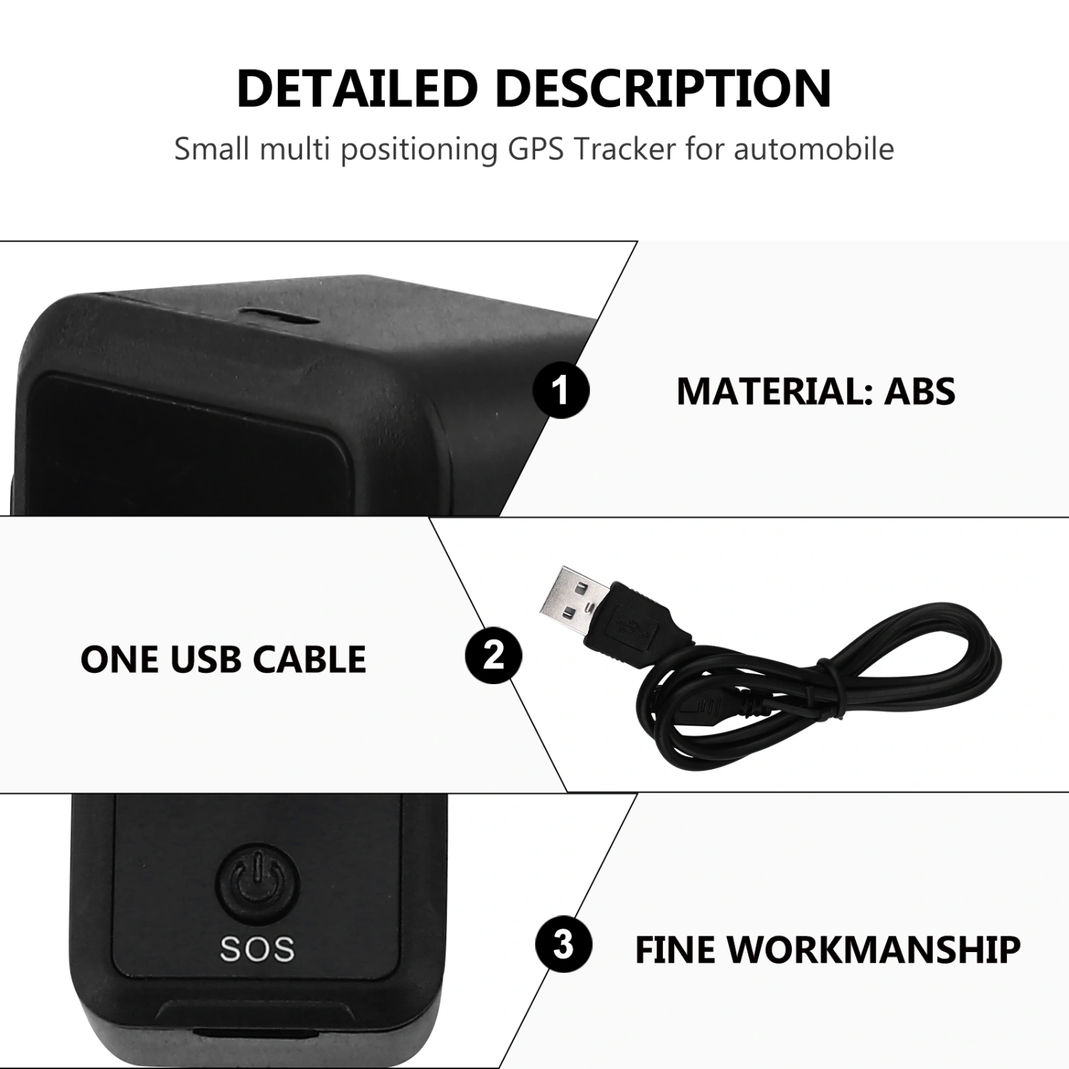1pc Mini GPS Trackers Portable Tracking Device Locator Automobile Supplies