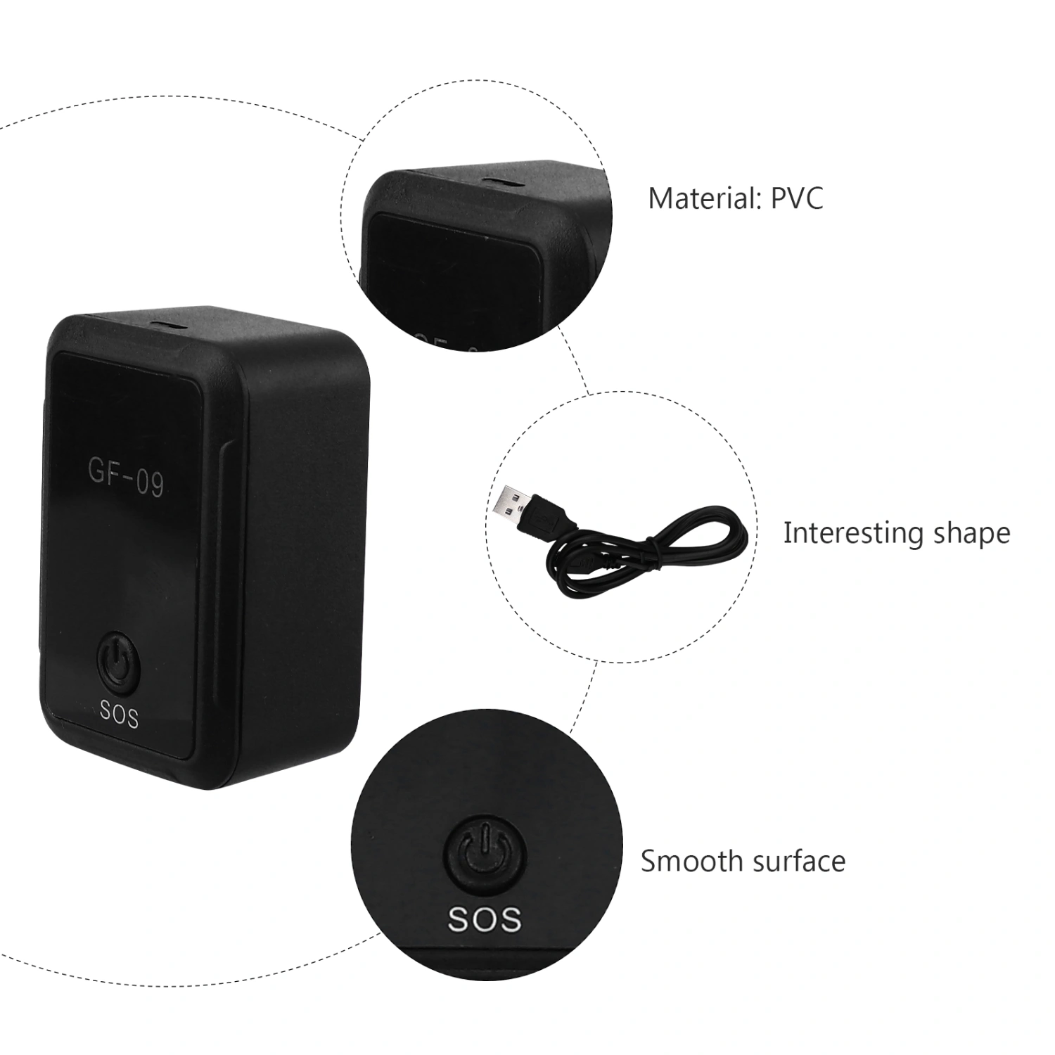 1pc Mini GPS Trackers Portable Tracking Device Locator Automobile Supplies