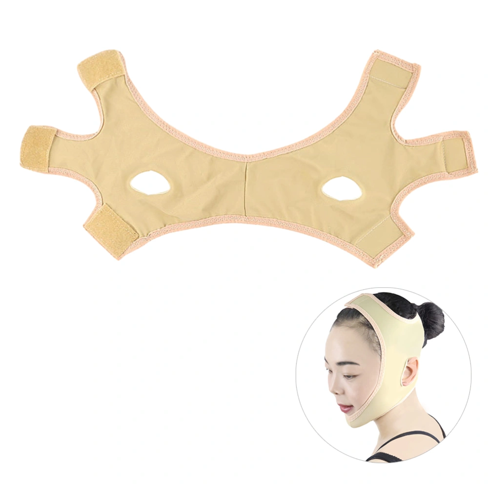 1PC Face Massaging Cover Thin Face Mask Facial Masseter Reshaper Beauty Care Bandage for Women (Size XL)