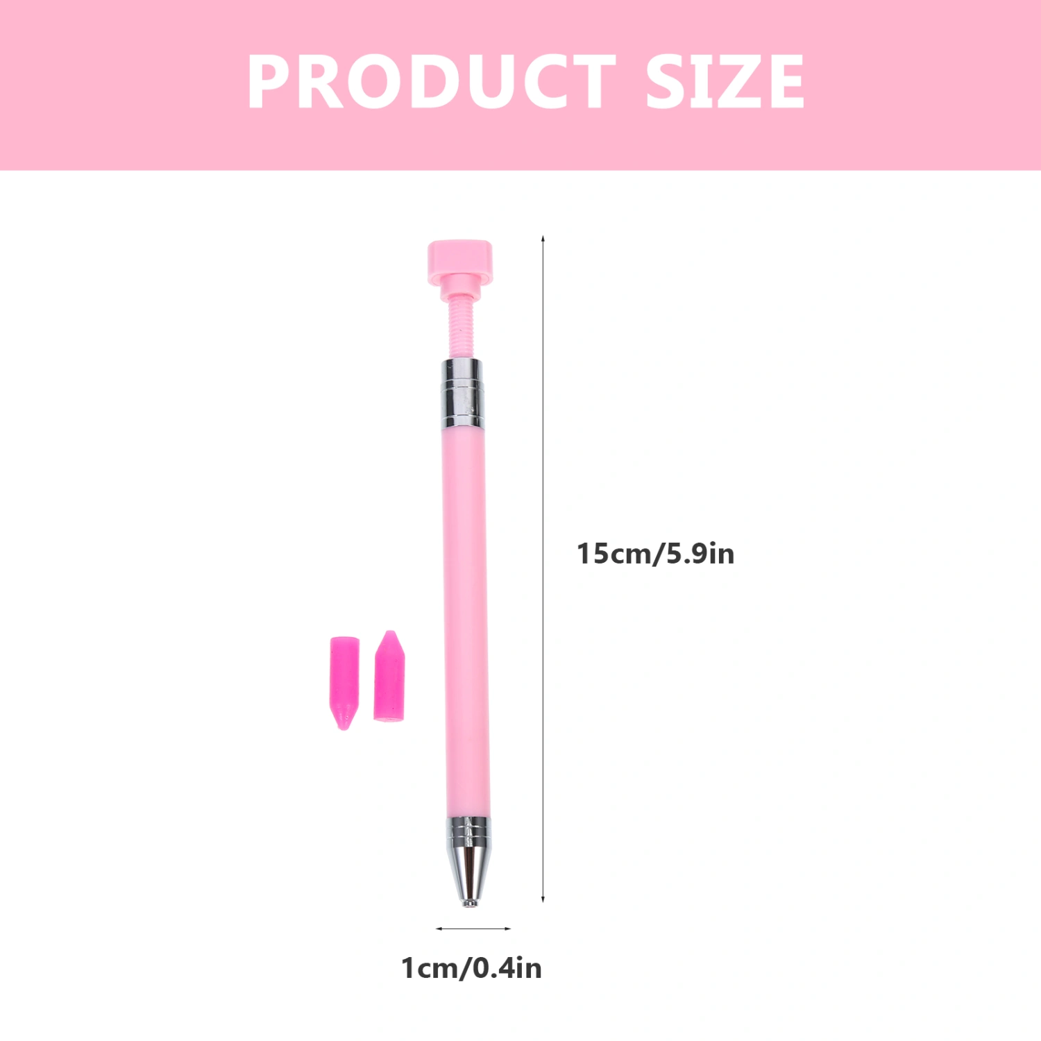1 Set of Diamond Art Pen Diamond Picture Drill Pen Rotatable Nail Art Pen Refillable Wax Pen