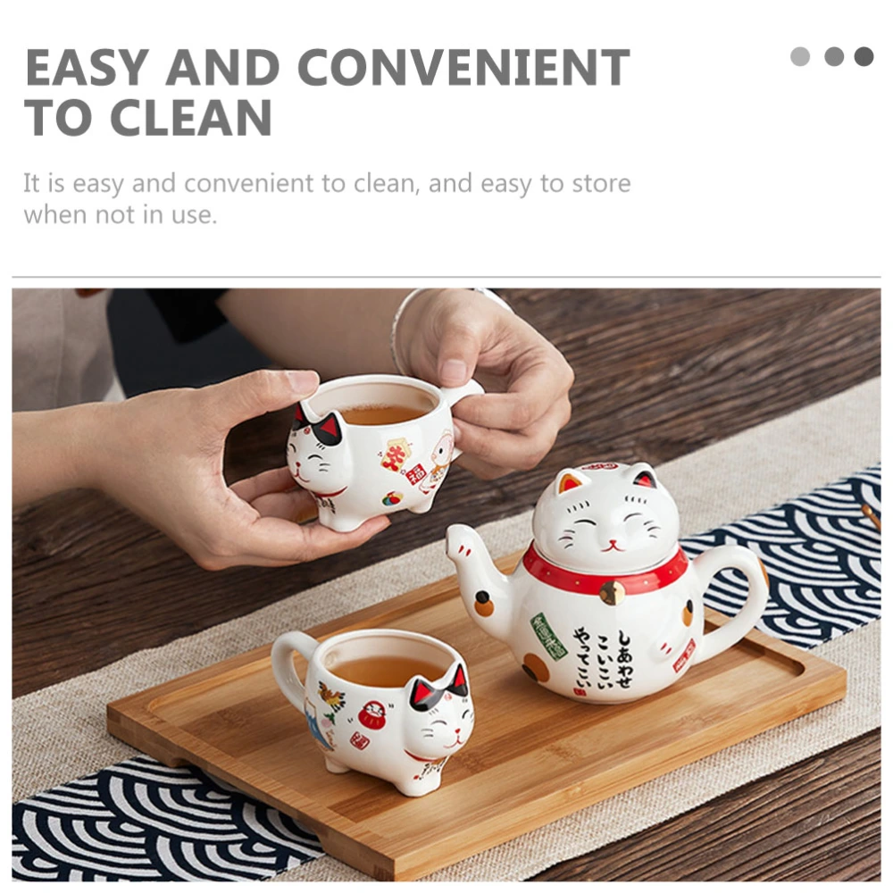 1 set of Ceramic Kong Fu Tea Ware Chinese Kong Fu Tea Ware Tea Accessories