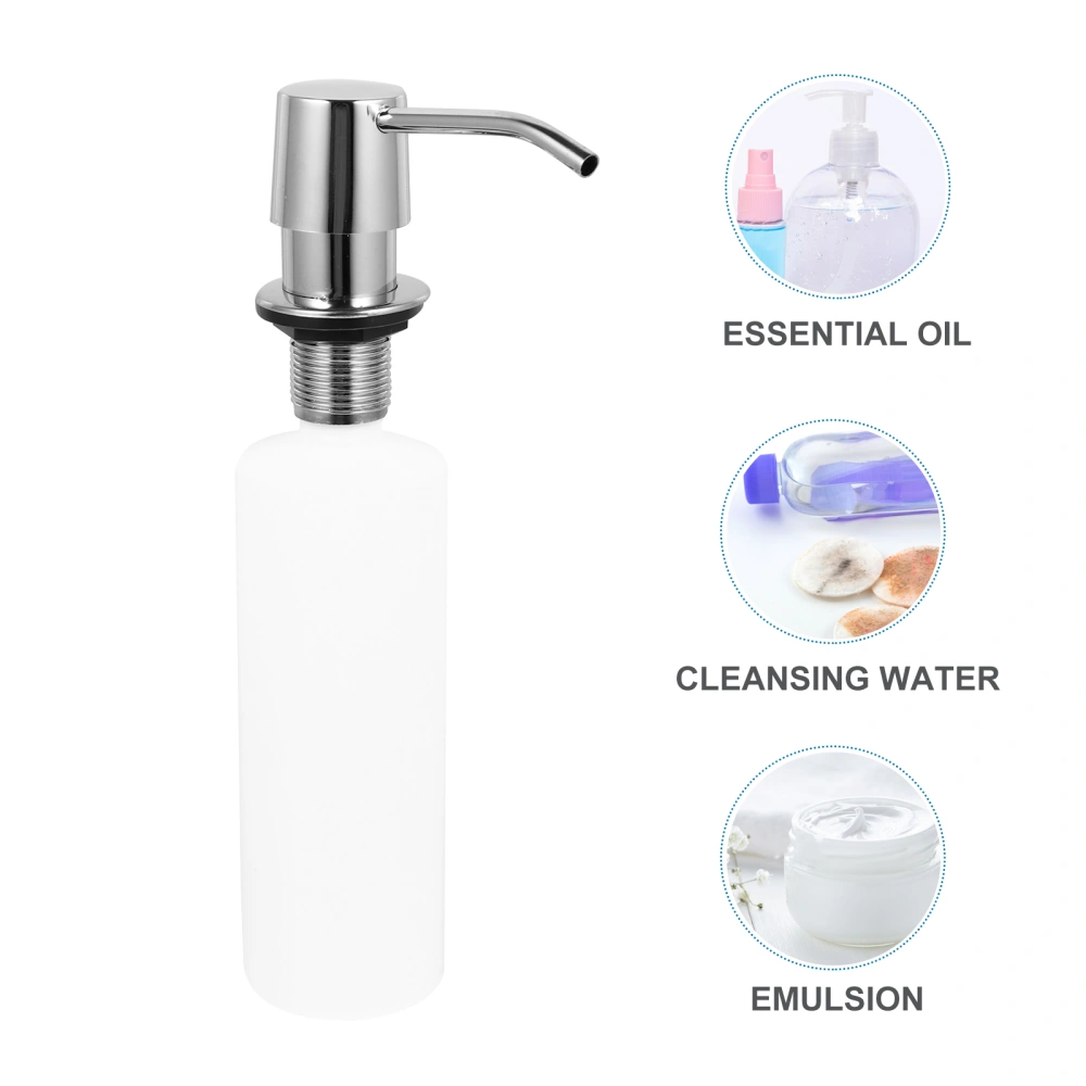 300ML Sink Hidden Hand Press Soap Dispenser Kitchen Refillable Empty Soap Bottle