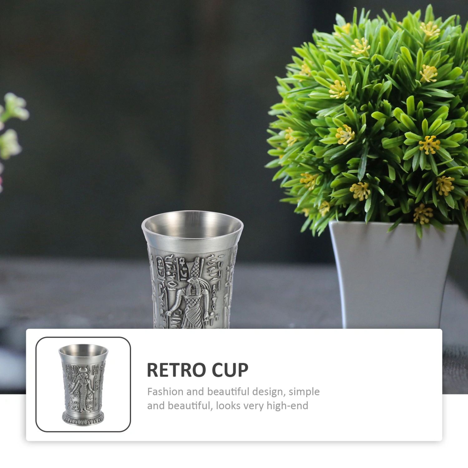 Ancient Egyptian-style Wine Cup Home Desktop Decoration Retro Adornment
