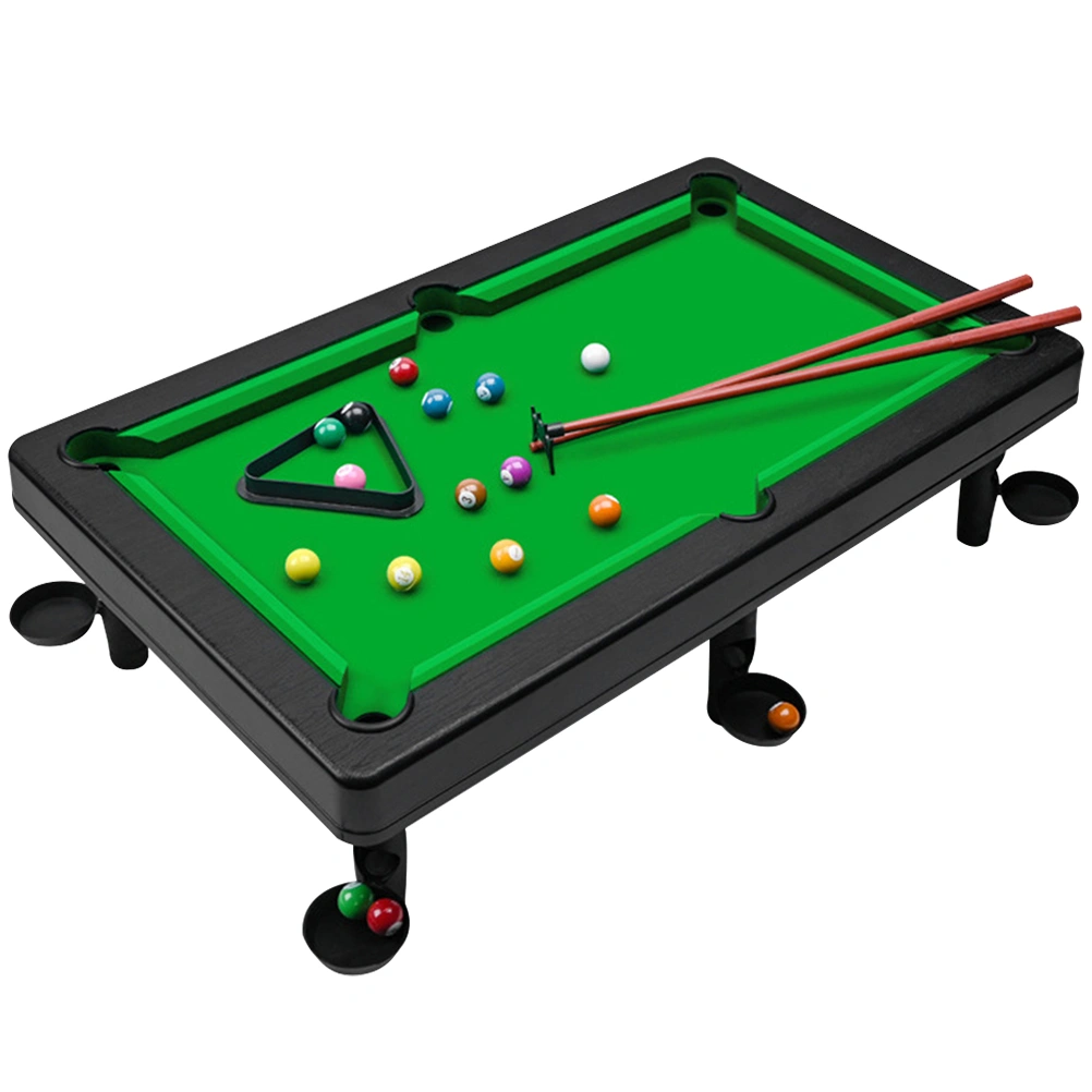 Desktop Miniature Pool Table Set with Balls Mini Billiards Table Plaything Desktop Table Billiard Intelligence Toy