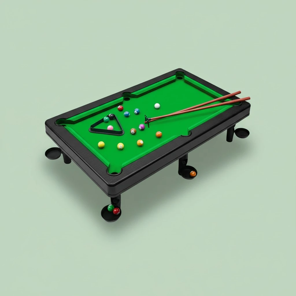 Desktop Miniature Pool Table Set with Balls Mini Billiards Table Plaything Desktop Table Billiard Intelligence Toy