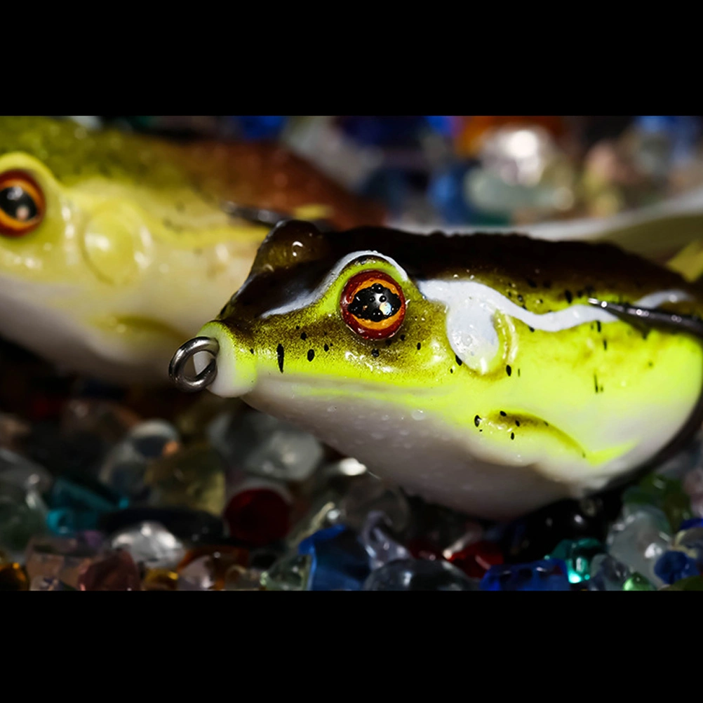 5pcs Fishing Lures Rubber Artificial Fishing Bait for Bass Snakehead Saltwater Freshwater