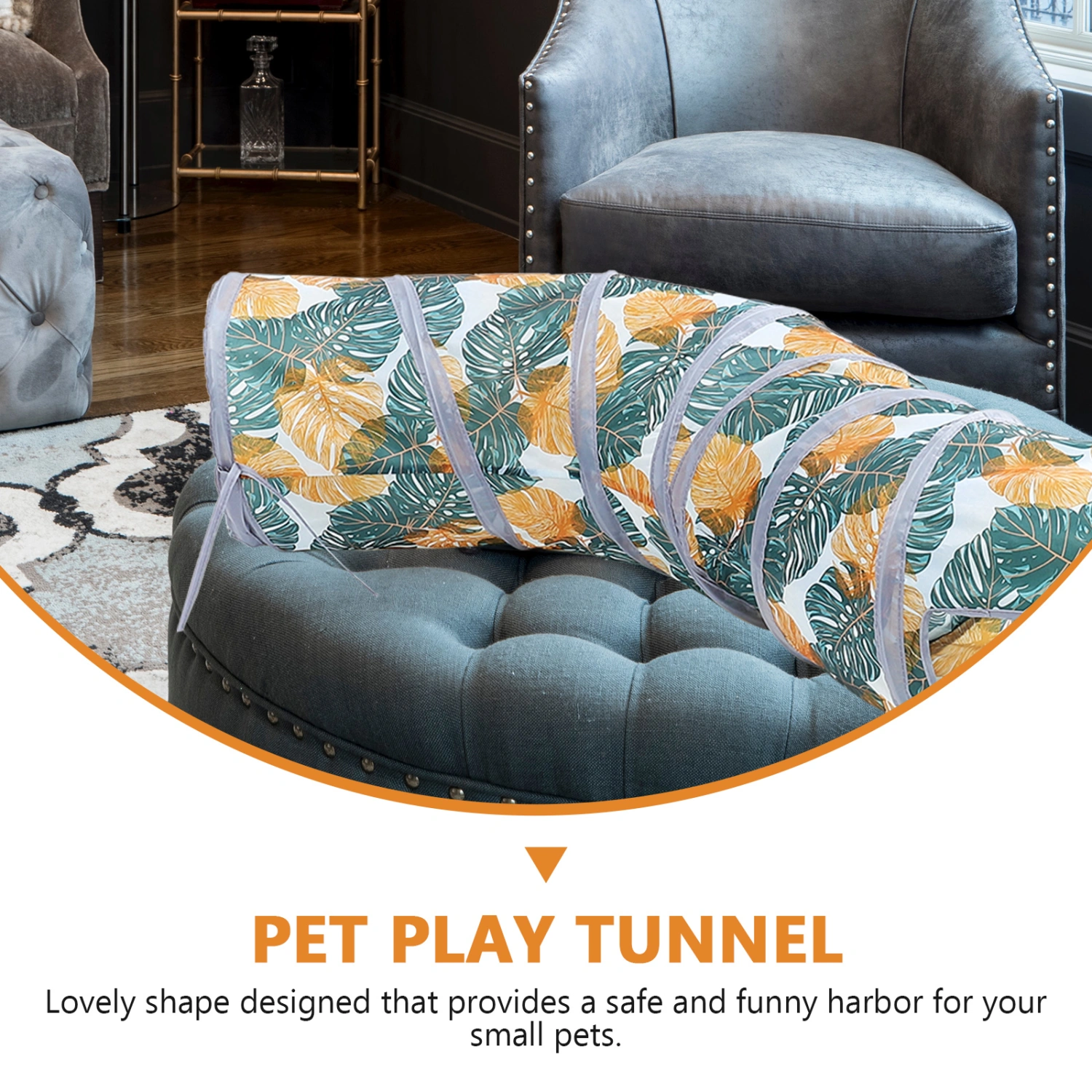 Cat Tunnel with Play Ball Cat Interactive Tunnel Polyester Kitten Tunnel S-tube Cat Tunnel