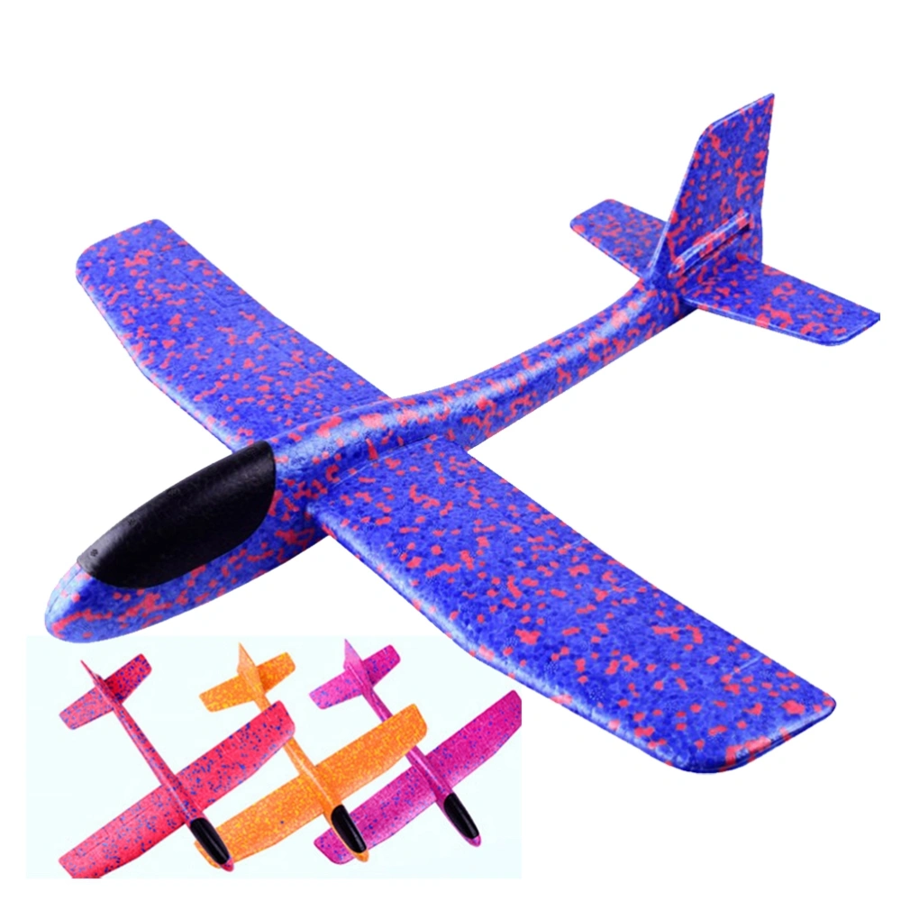 Airplane Model Manual Throwing Whirly Flying Glider Planes for Children Kids Playing (Random Color)