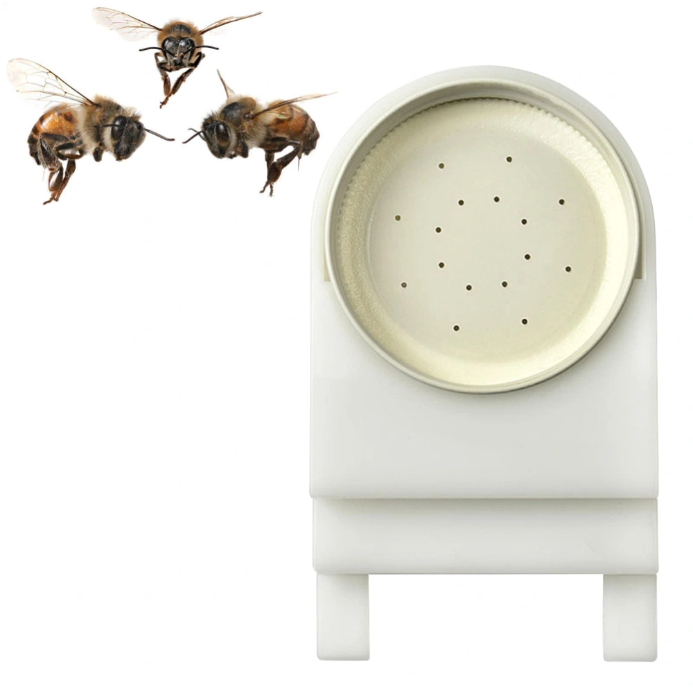 Beehive Entrance Feeder Honeybee Hive Feeder with Perforated Lid Plastic Bee Feeder