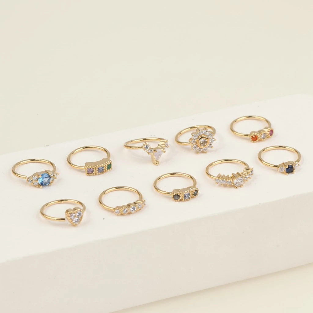 4pcs Nose Cuffs Zircon Nose Rings Women Nose Cuffs Jewelry Fake Nose Rings