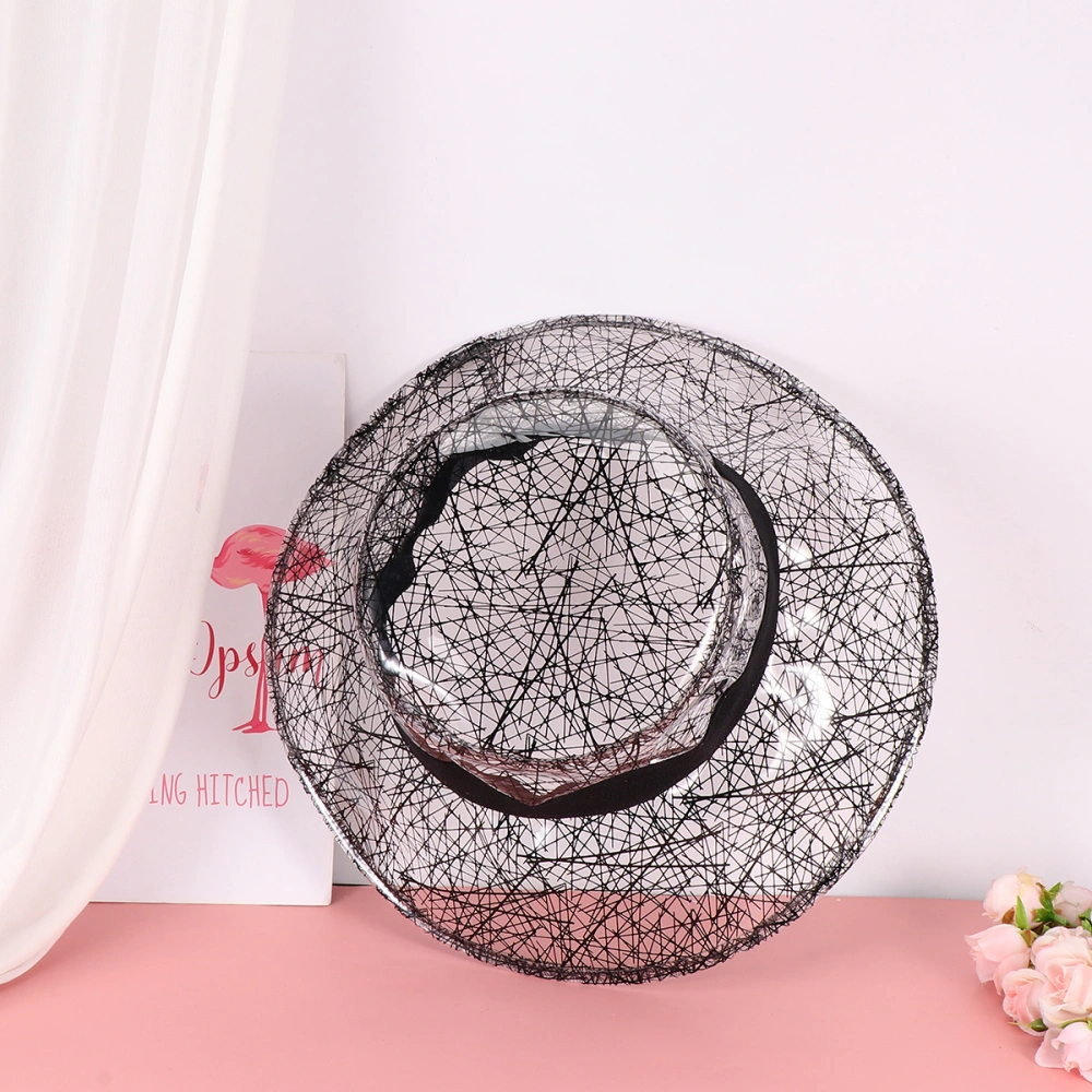 PVC Fisherman Fashion Sun Hat Practical Sun Protection Simple Style Casual Hat for Outside (Bird nest, Black)