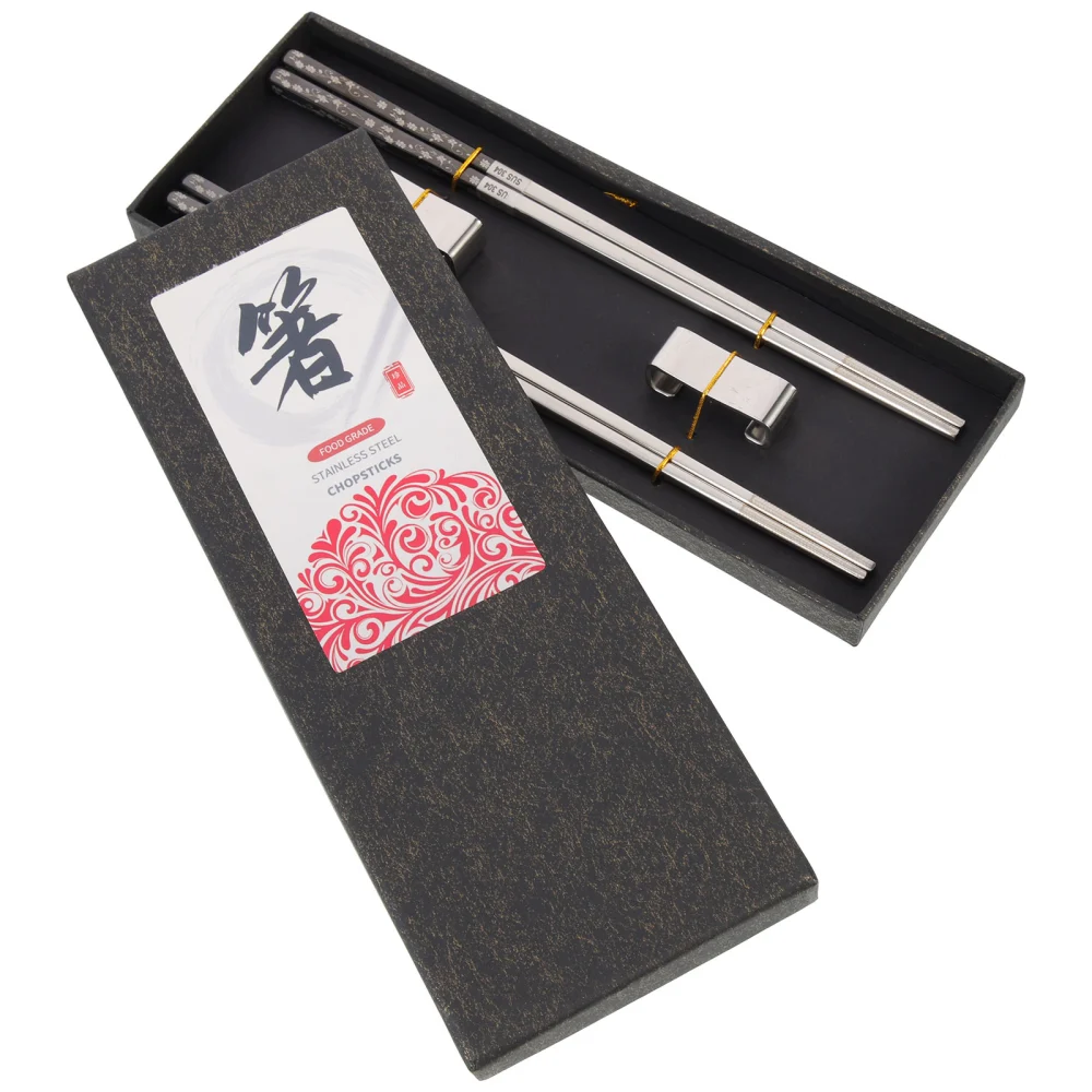 1 Set of Household Chopstick Set Multi-function Chopstick Rest Delicate Chopstick Holder