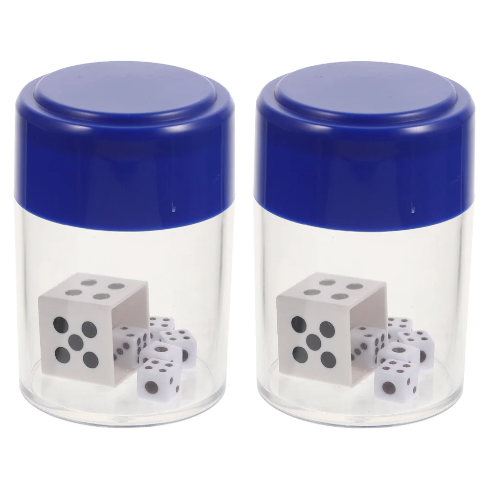 2 Sets of Prop Dice Simple Funny Beginner Joyful Small Durable Box Dices Party Favors