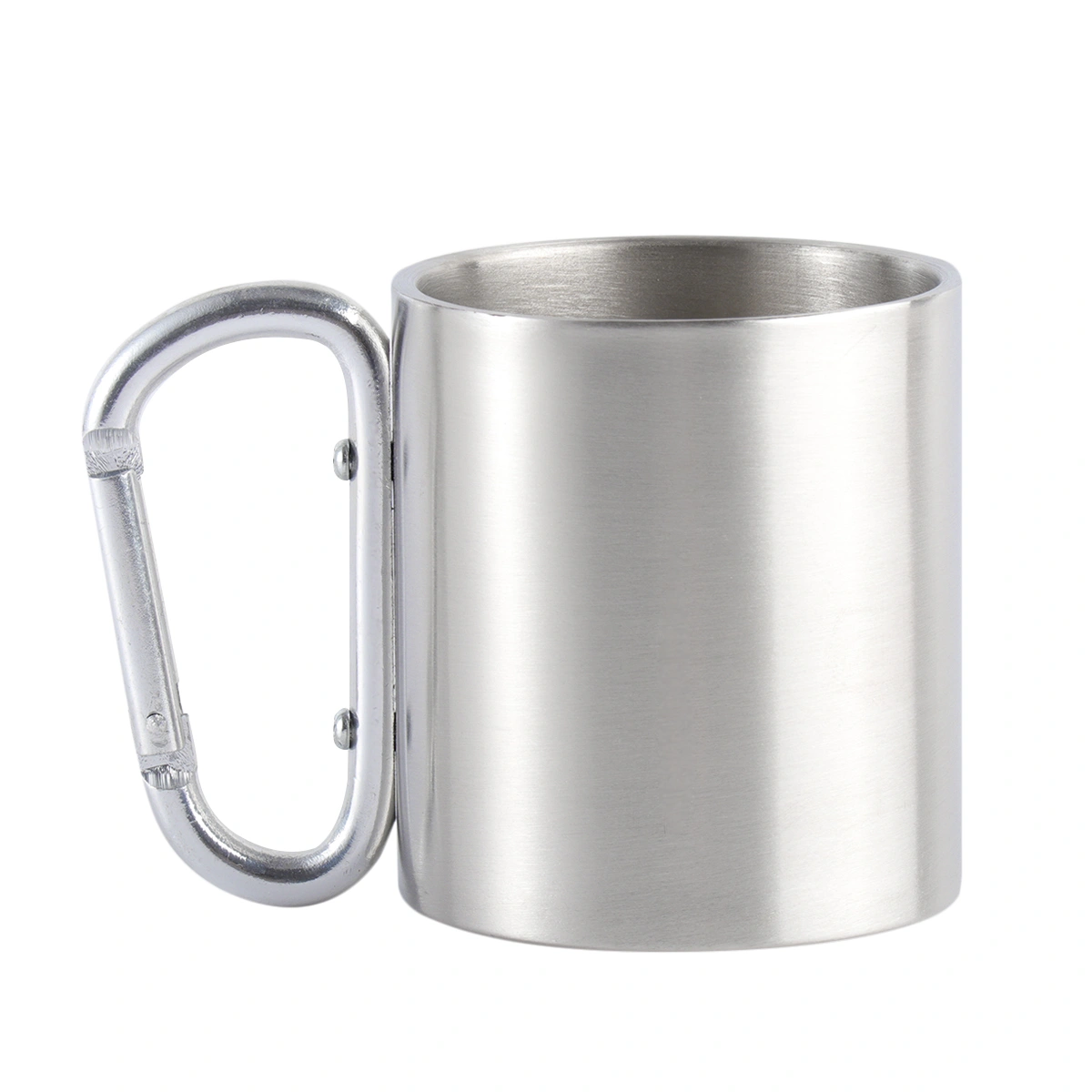 Camping Equipment Metal Cup Climbing Mug  Stainless Steel Calix  Aluminium Alloy Cup for Outdoor Camping (Silver)