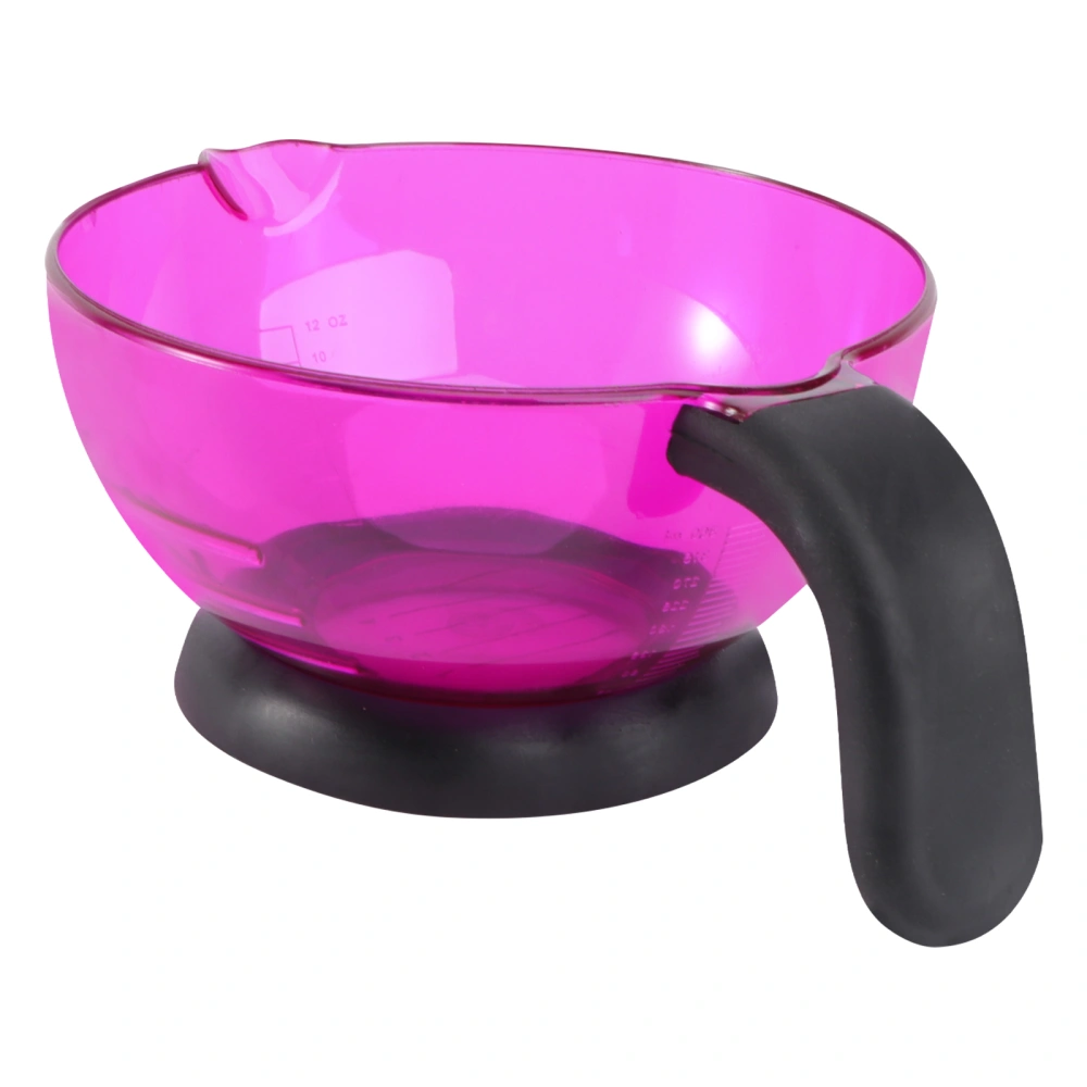 1pc Pro Hair Color Mixing Bowl DIY Hair Dye Hair Coloring Silicone Bowl Sturdy Hair Tint Cup with Handle for Salon Barbershop Hairdressers (Purple)