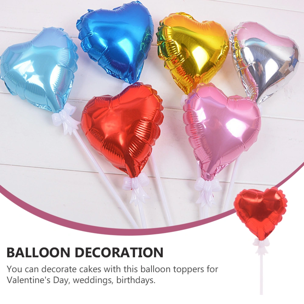 10Pcs Cake Topper Birthday Balloon Topper Cake Decor Party Cake Ornament