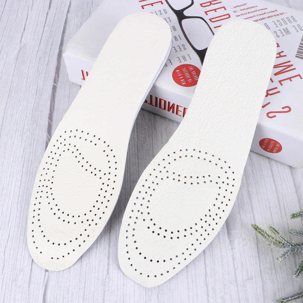 1 Pair Durable Heightening Shoe Pads EVA Shoe Lifts Durable Leather Shoe Cushions for Men Women 1.5cm Size 43/44