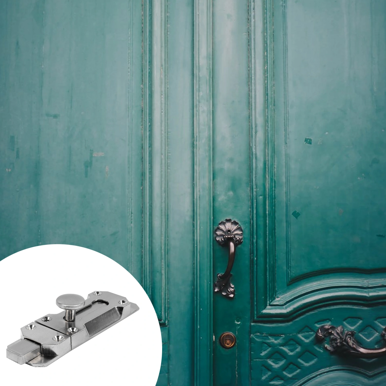 2pcs Door Latch Sliding Lock Barrel Bolt Safety Lock Solid Zinc Alloy Door Bolt