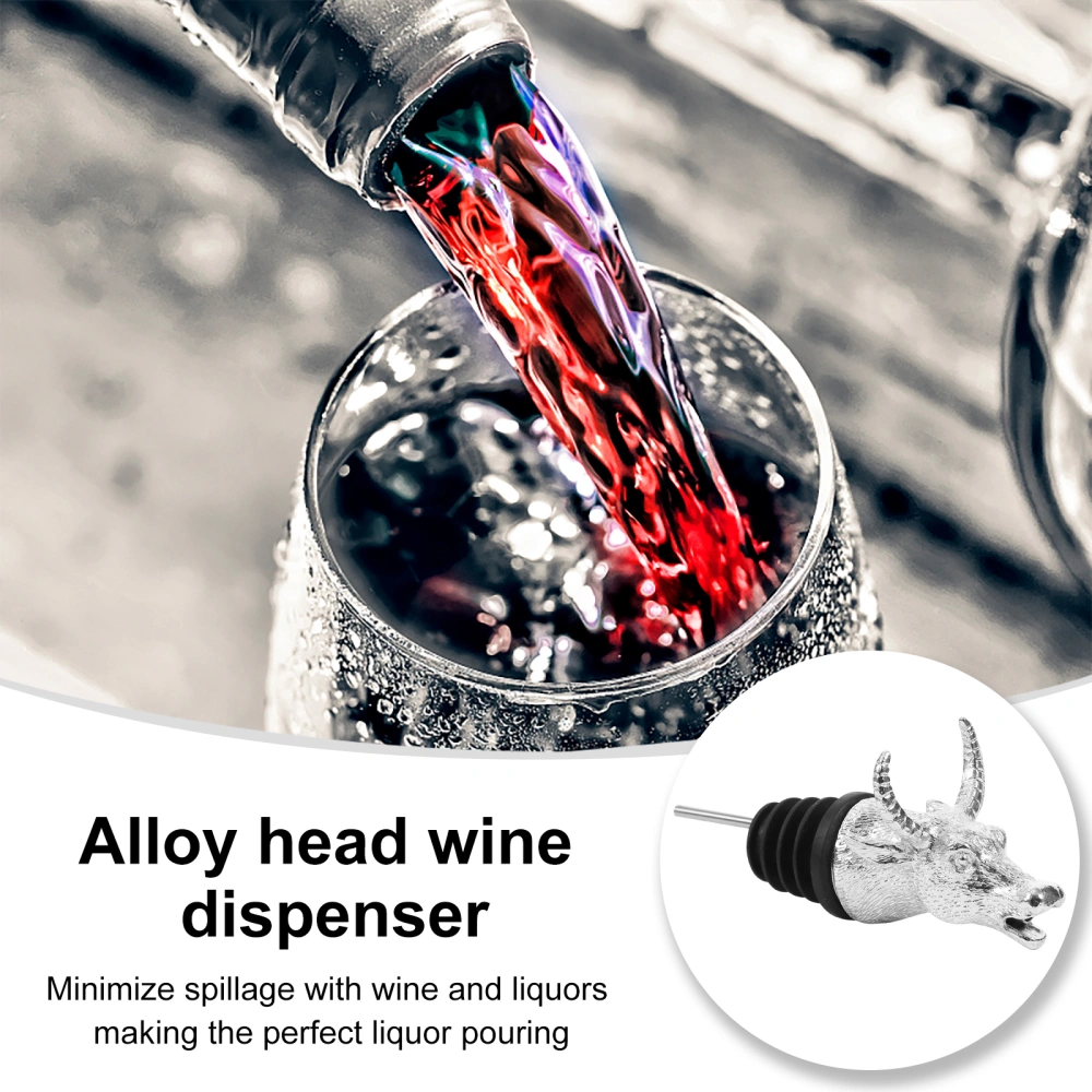 1Pc Animals Wine Pourer Zinc Alloy Wine Aerator Practical Wine Bottle Pourer