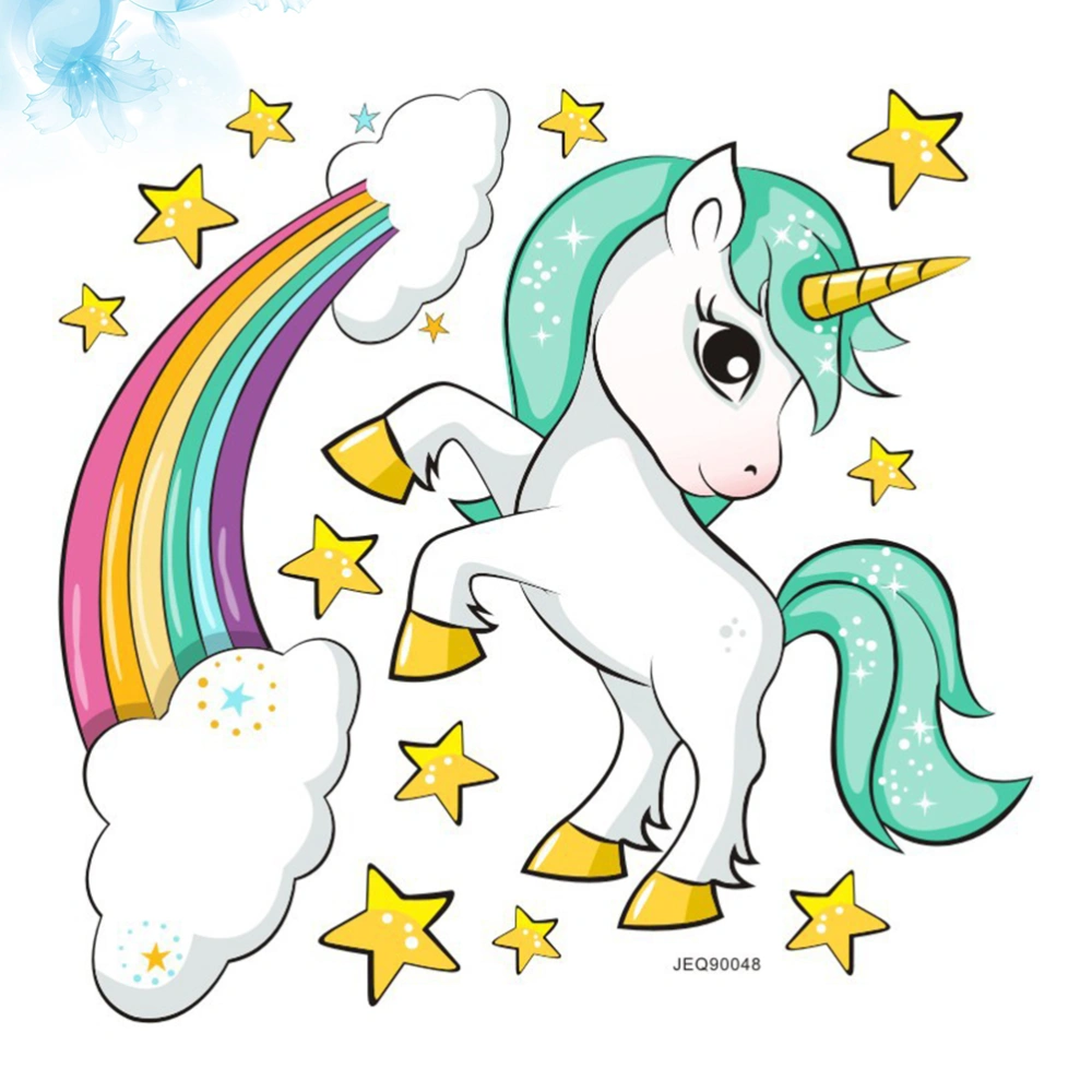 Rainbow Unicorn Star Wall Paste Home Wall Decals Kids Room Background Wall Decor