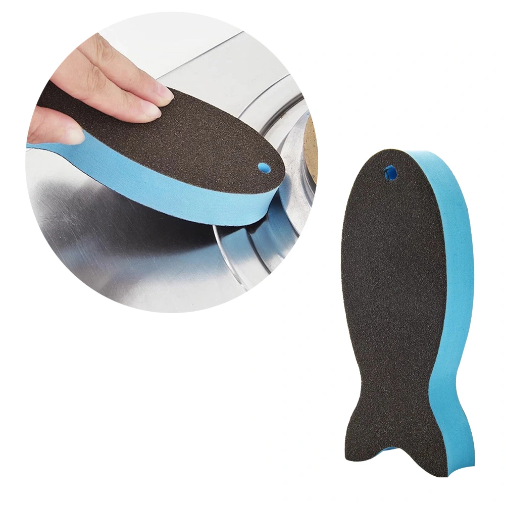 1pc Naturals Nano Carborundum Emery Cleaning Sponges Inhibit Bacteria Stay Fresh Dish Sponges Scrubbers for Kitchen Household (Coffee)
